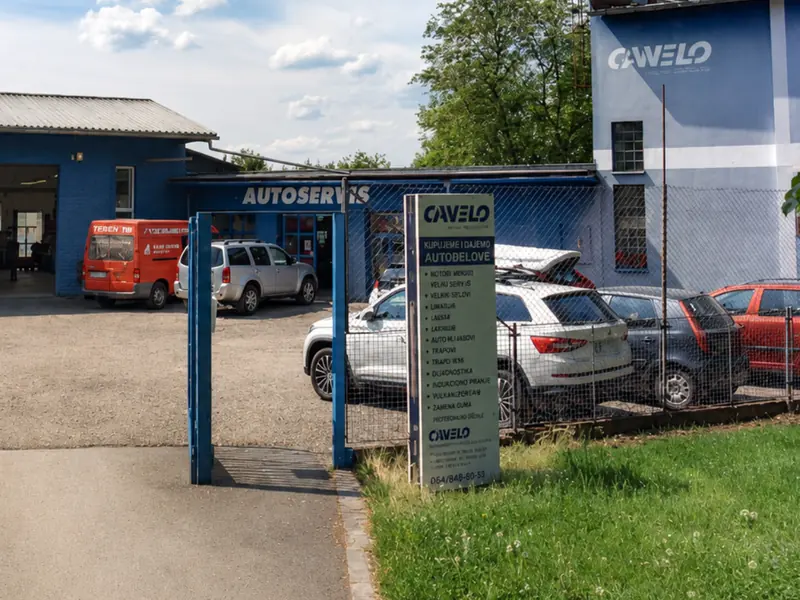 Provozovna autoservisu CAWELO v Chocni